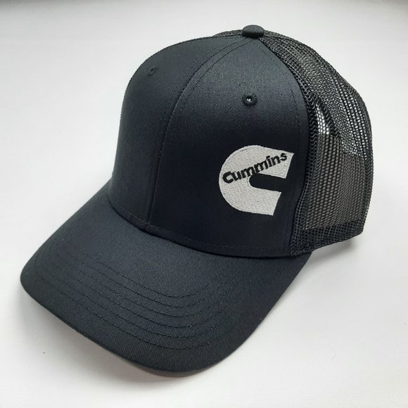 Cummins Trucker Original Low Profile Vintage Trucker Mesh Snapback Black - Picture 1 of 4